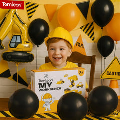 TOMLEON safety vest for kid-friendly construction role-play