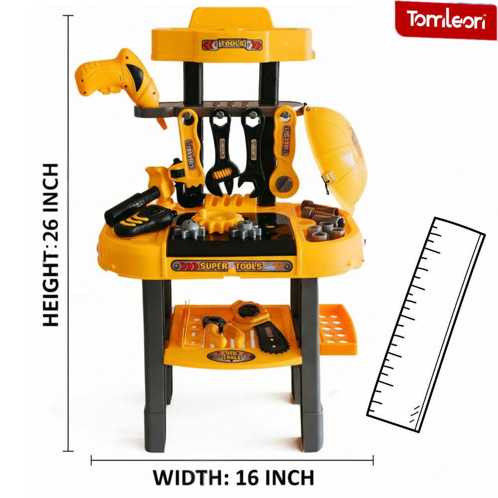 TOMLEON take-apart yellow truck for constructive challenges