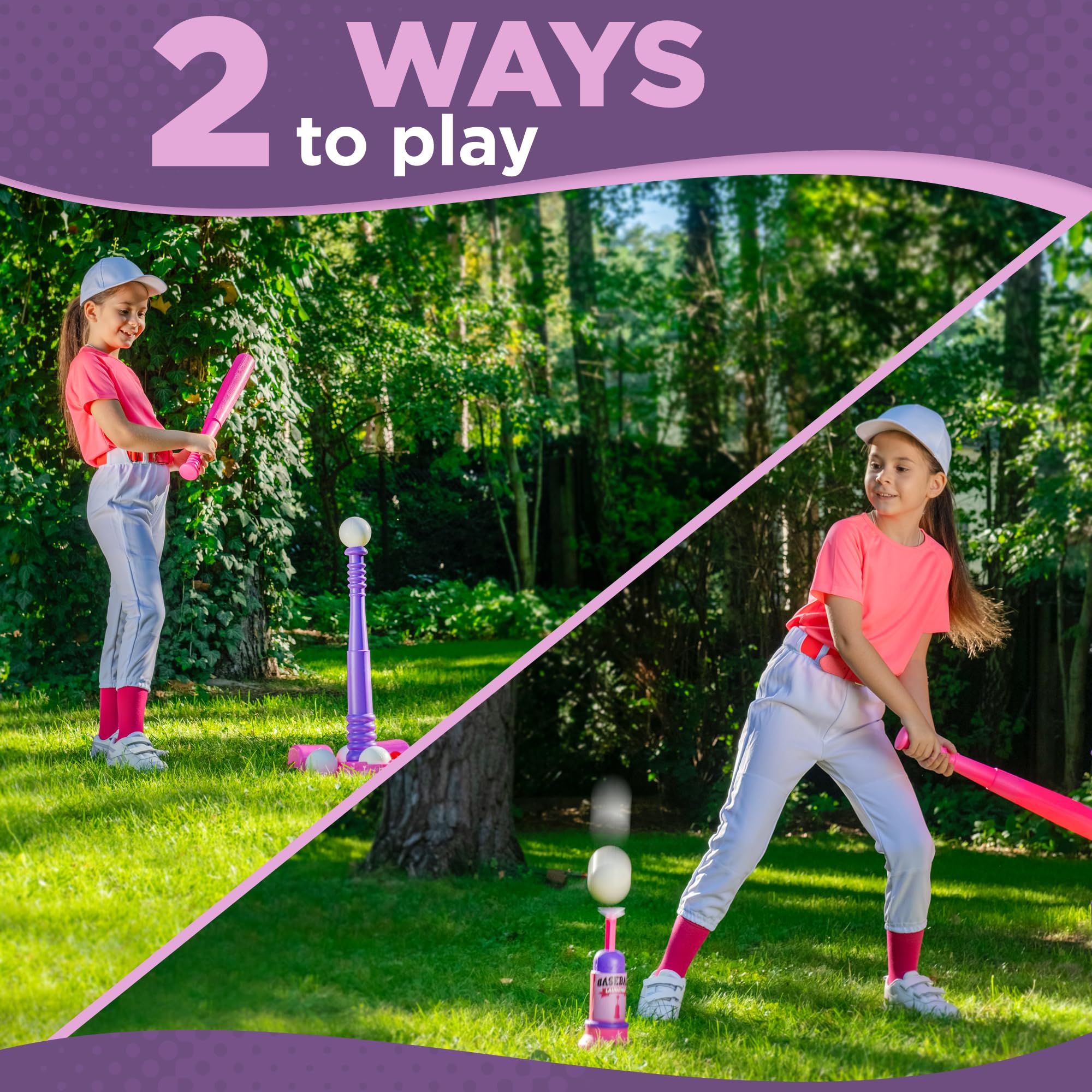 Tomleon adjustable tee during growing child’s swing