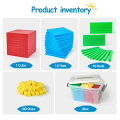 TOMMYHOME colourful maths counters engage kids in math activities.