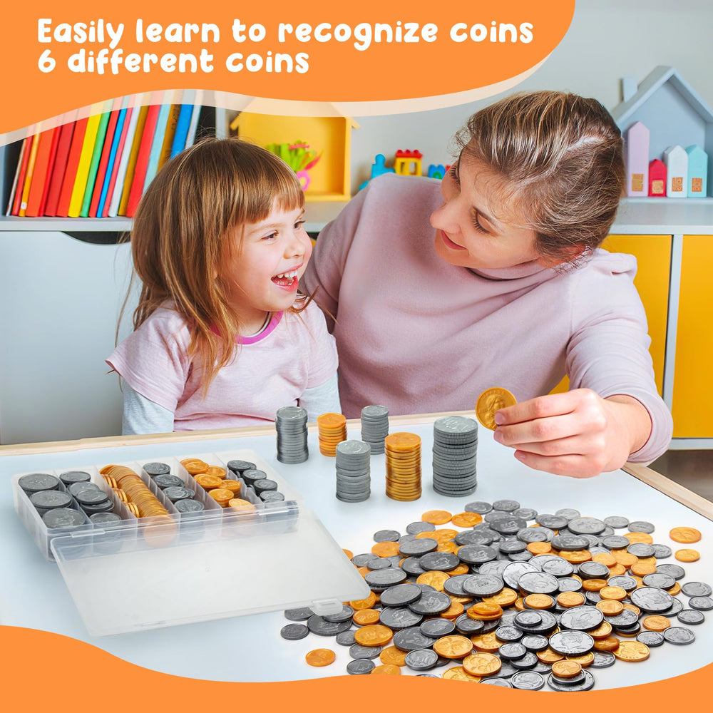 TommyHome 10c coins ideal for quick pretend purchases and classroom money concepts.