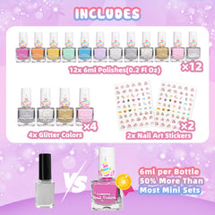 Tomons glitter shades add sparkle for imaginative dress-up looks.