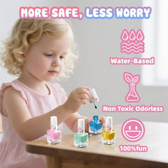 Tomons top coat helps seal color for quick-dry nails on the go.