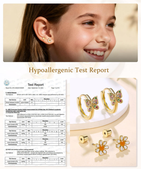 Tomovely hypoallergenic stainless steel material closeup emphasizes skin-friendly jewelry