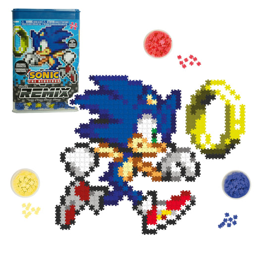 TOMY Jixelz Remix sonic-ring-template highlights quick, glue-free assembly for Sonic fans.