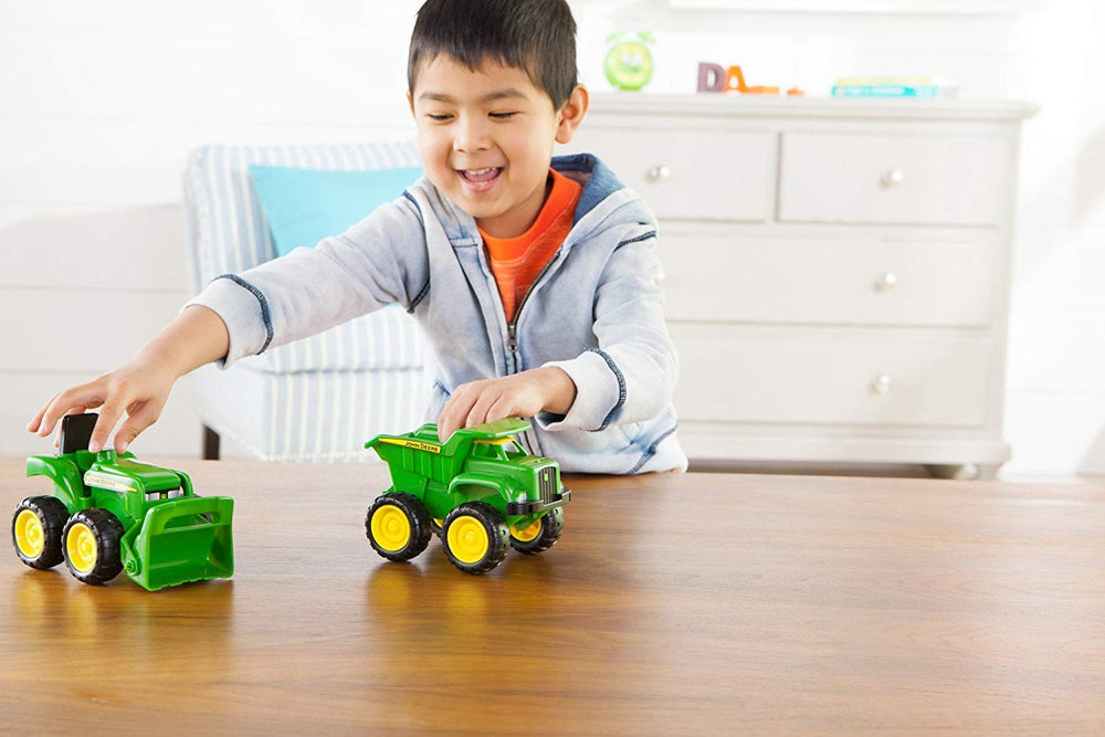 TOMY John Deere wheels roll smoothly across multiple surfaces.