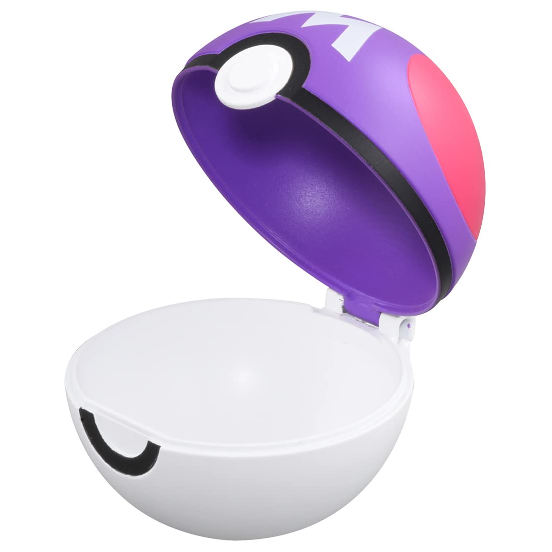 TOMY Master Ball side view, sleek profile for shelf placement.