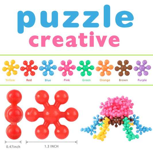 TOMYOU colorful blocks with storage box, easy cleanup and repeated building sessions