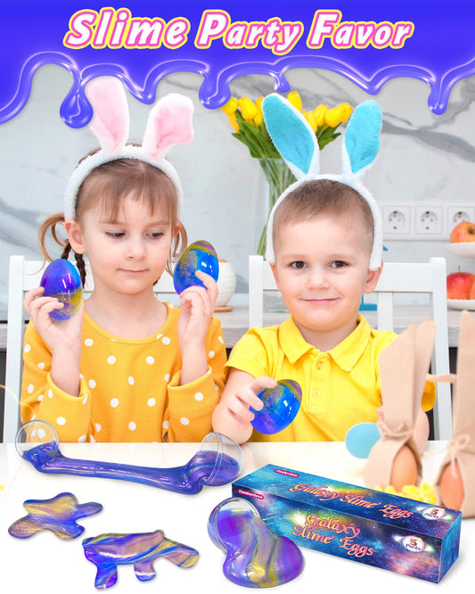 Tonberless slime-filled egg purple highlights color-changing fun during playtime.