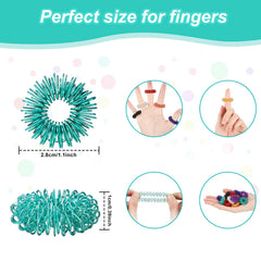 Tondiamo spiky sensory ring green helps focus while reading