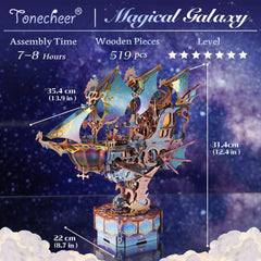 Tonecheer airship wings move in rhythm to the built-in music.