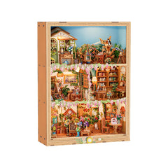 Tonecheer Blossom Time story frame kit displayed as wall art with blooming rooms.