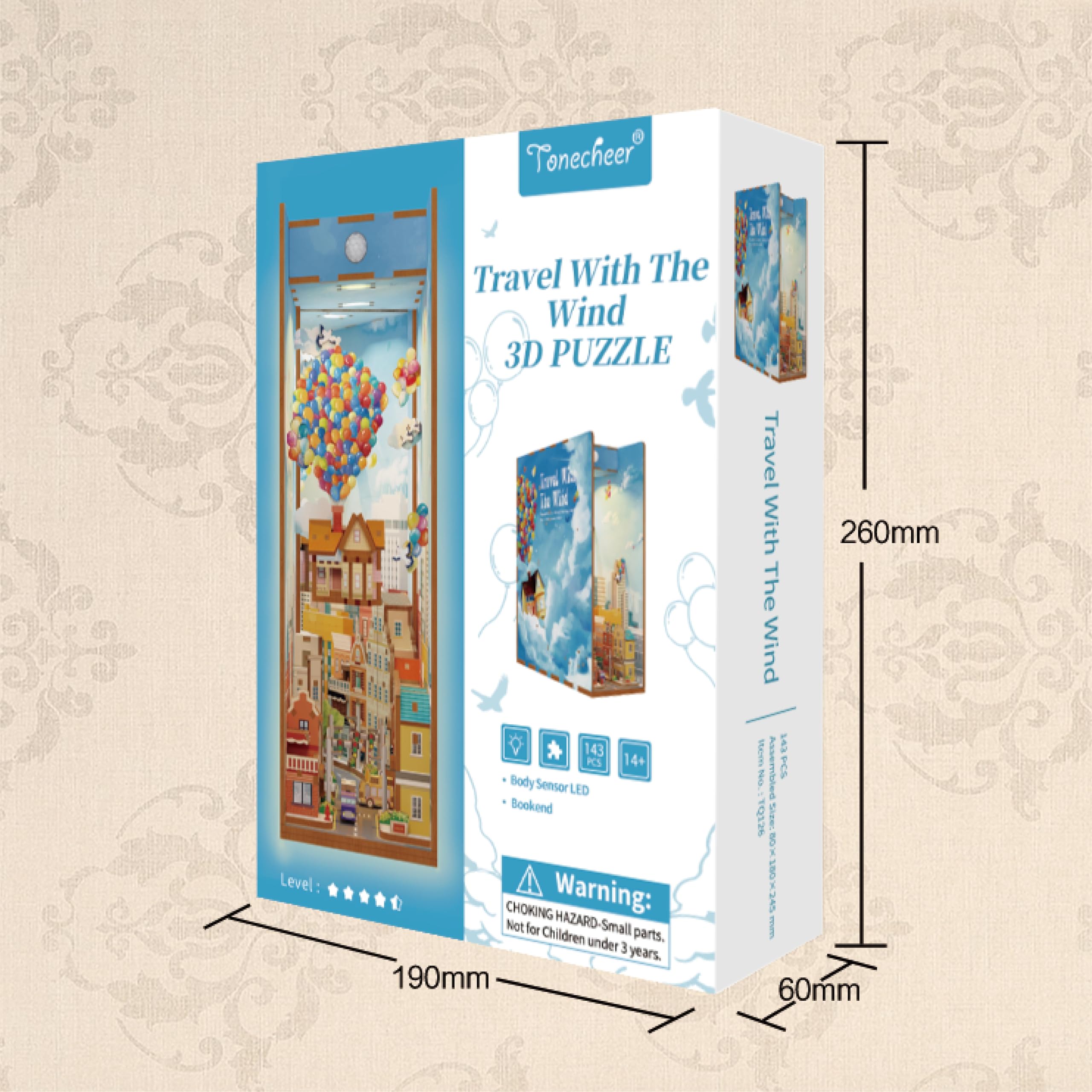 Tonecheer Book Nook Kit gift-worthy design for holidays, birthdays, and special occasions.