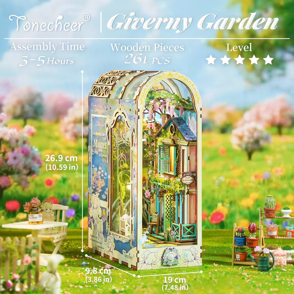Tonecheer garden lily pond scene highlights relaxing desk decor.