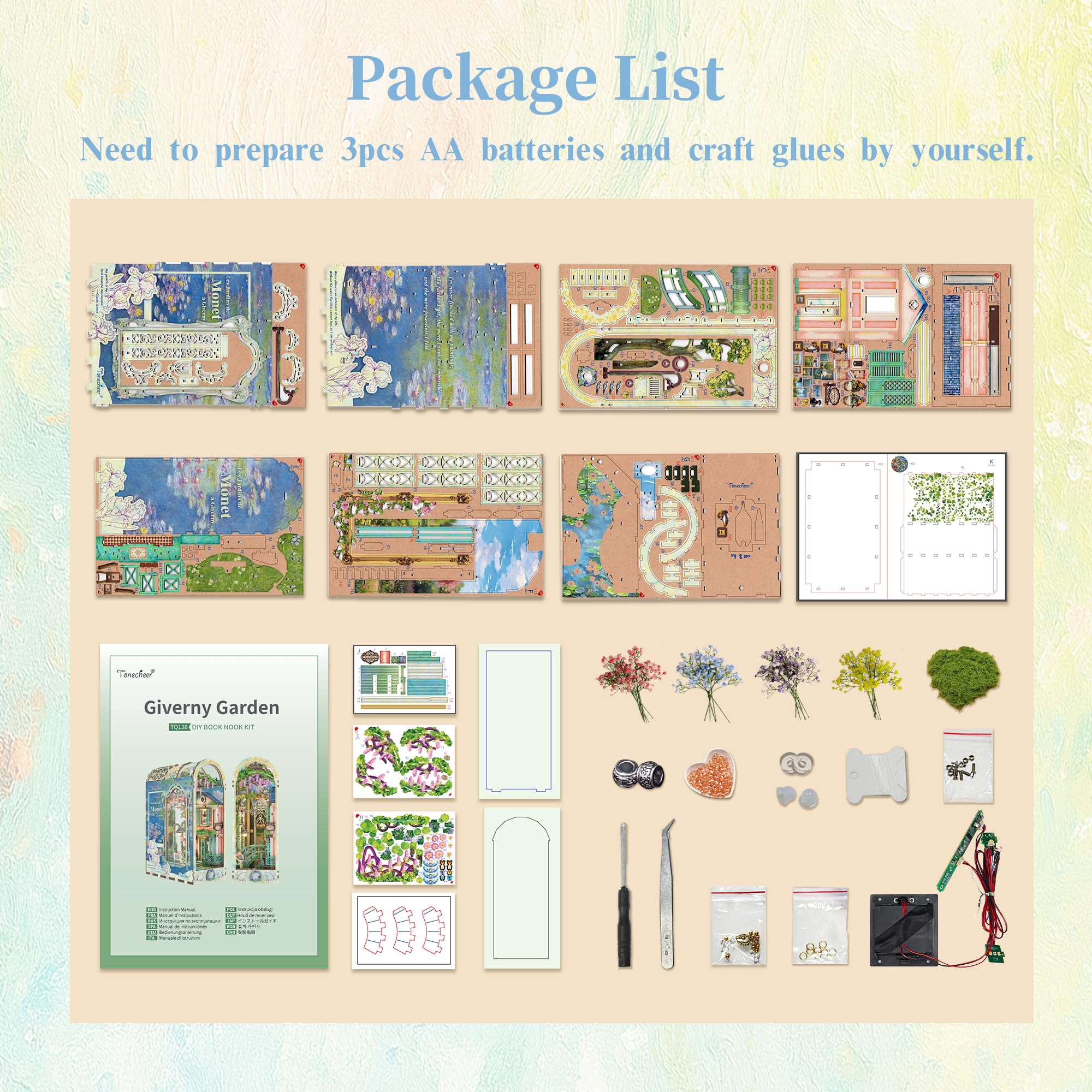 Tonecheer illustrated instructions support easy assembly for beginners and family activities.
