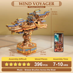 Tonecheer Wind Voyager wings in motion, part of the synchronized display with music.