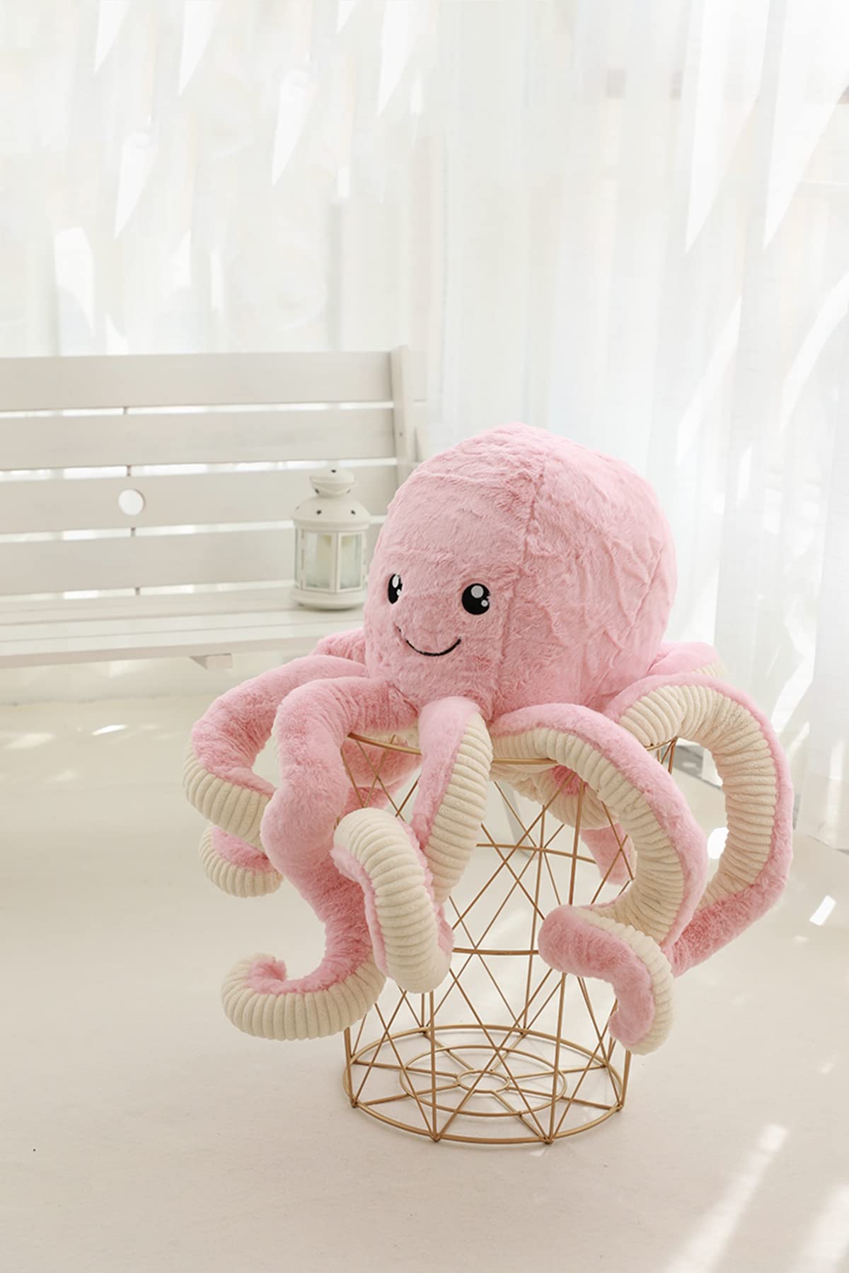 TONGSONG purple 23.6-inch octopus plush ideal for interactive play.