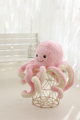 TONGSONG purple 23.6-inch octopus plush ideal for interactive play.