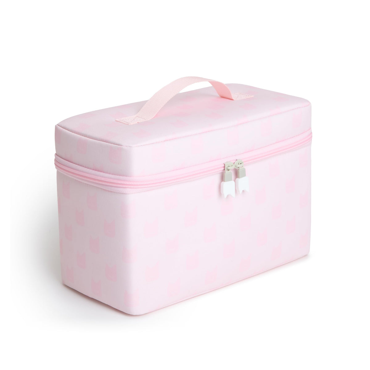 Tonies all-in-one travel bag in cloud pink with organized compartments for Toniebox on the go