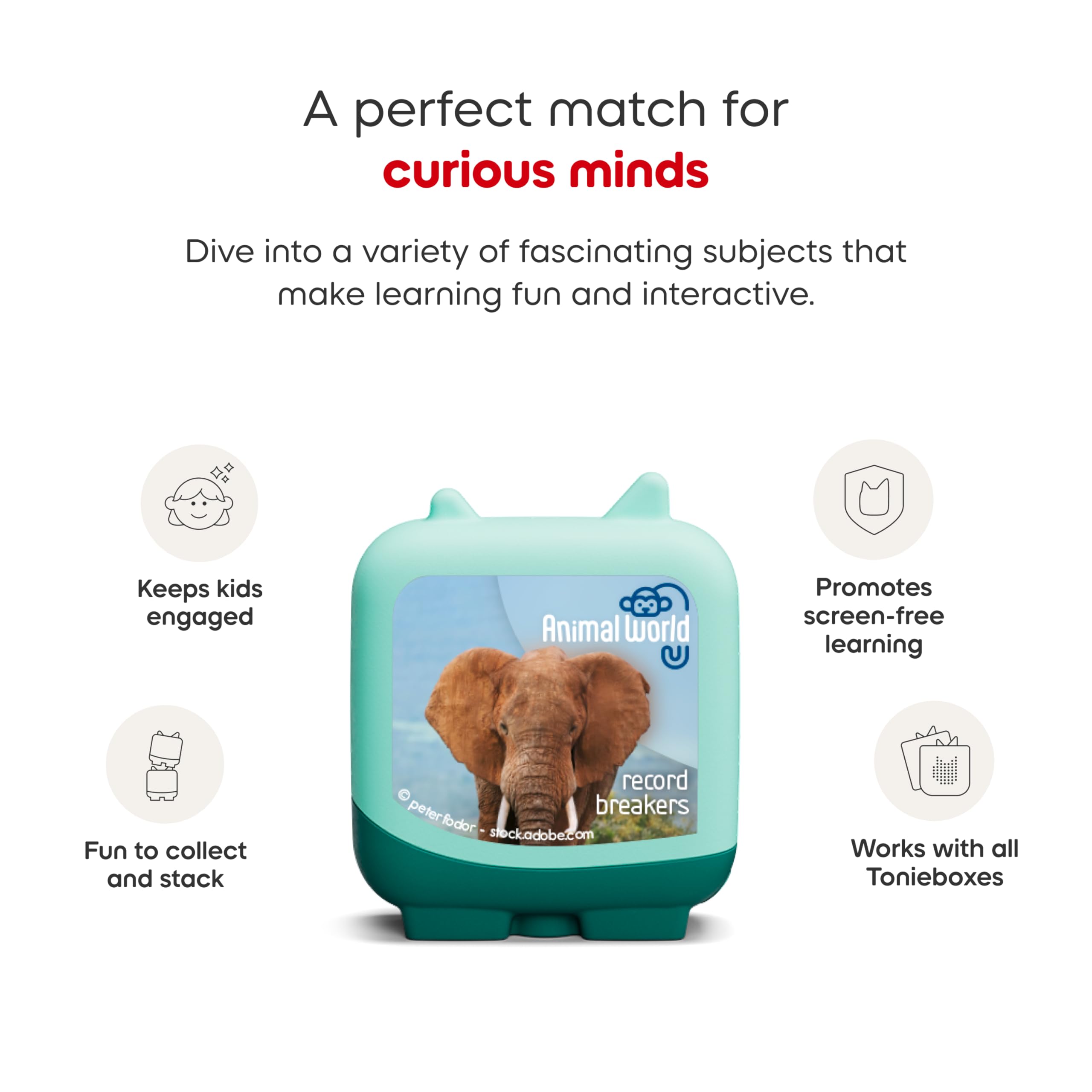 Tonies Animal World slowpokes and speedsters spotlight shows speed and patience.