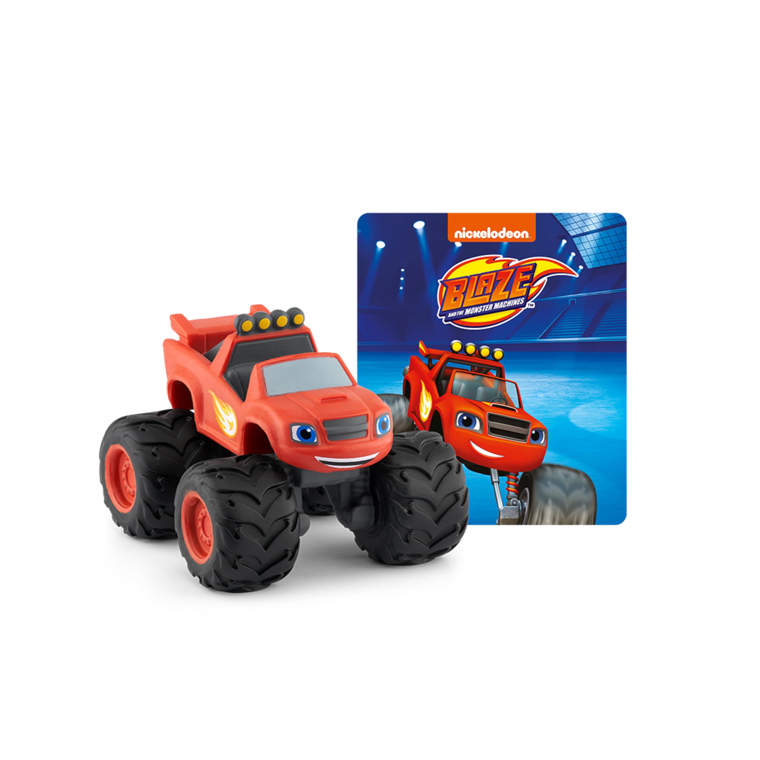 Tonies Blaze front-view figurine promotes imaginative storytelling with Blaze and AJ.
