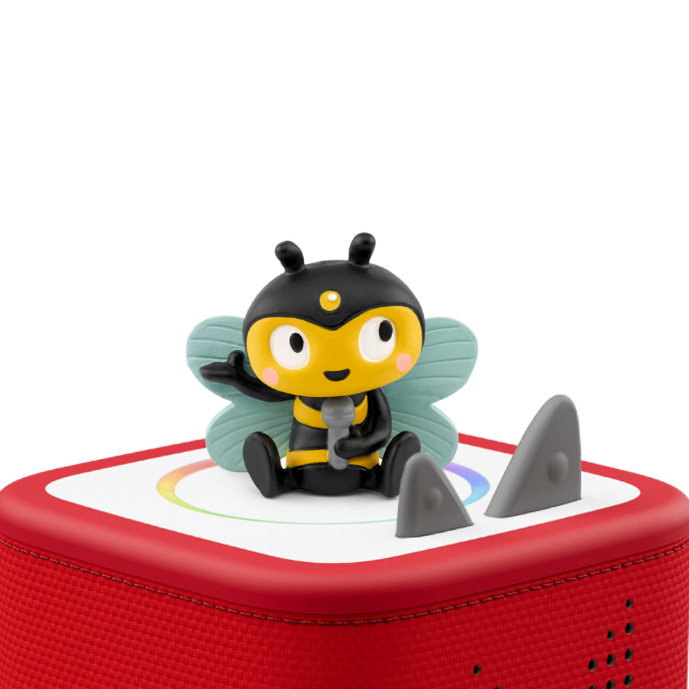 Tonies Bugs! with the Toniebox shows music and stories for screen-free play.