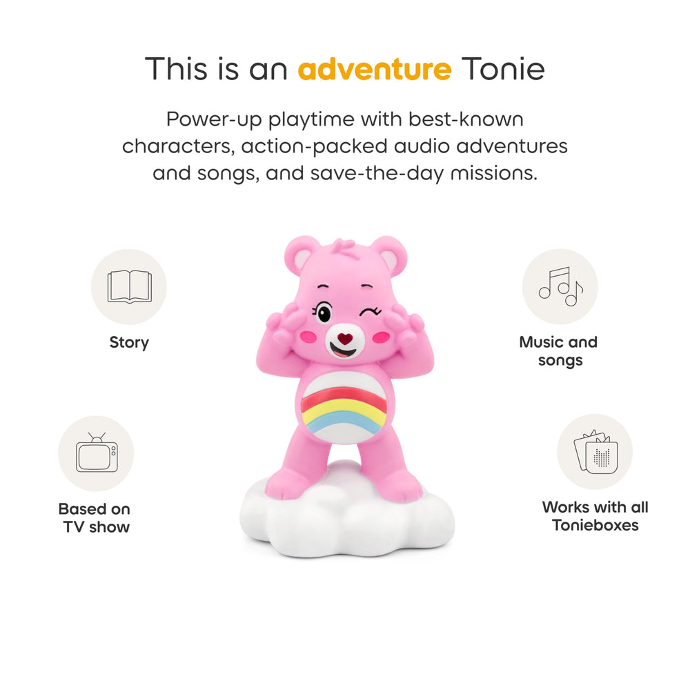 Tonies Cheer Bear songs and stories offer confidence-building listening moments.