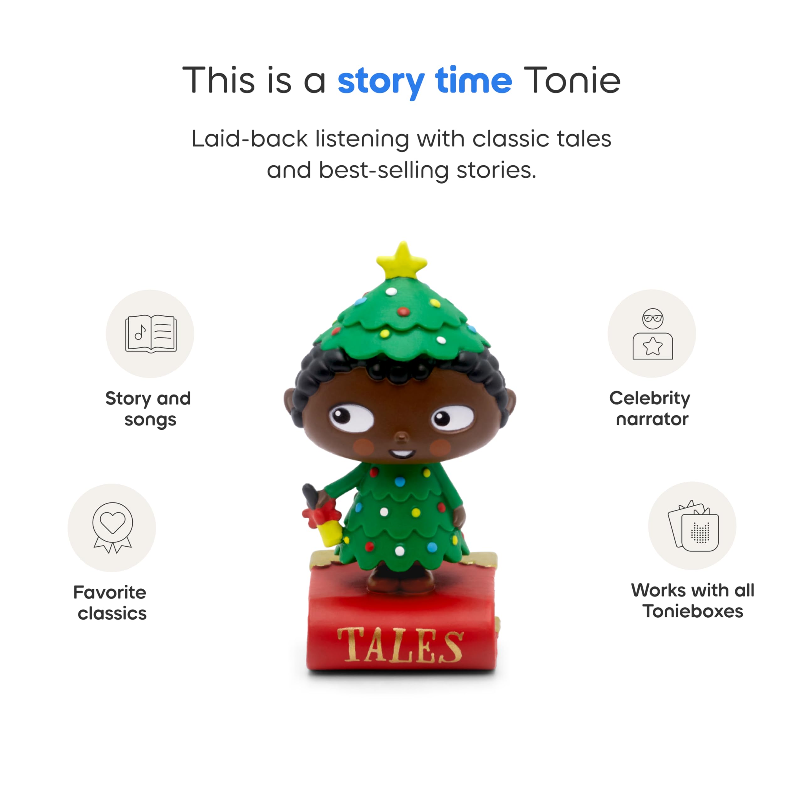 Tonies Christmas Tales story cards shown for imaginative storytelling