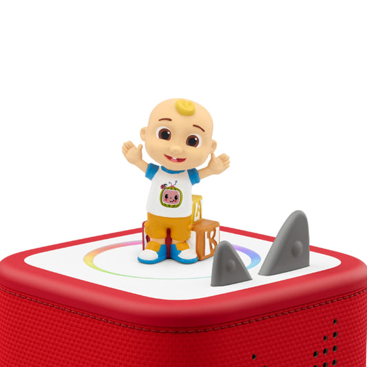 Tonies CoComelon JJ on Toniebox enables kids to play and sing along.