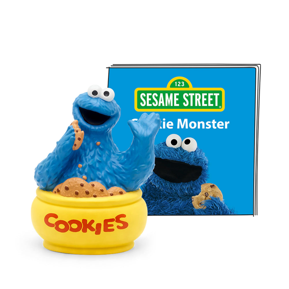 Tonies Cookie Monster figurine close-up for imaginative play and healthy-habits learning.