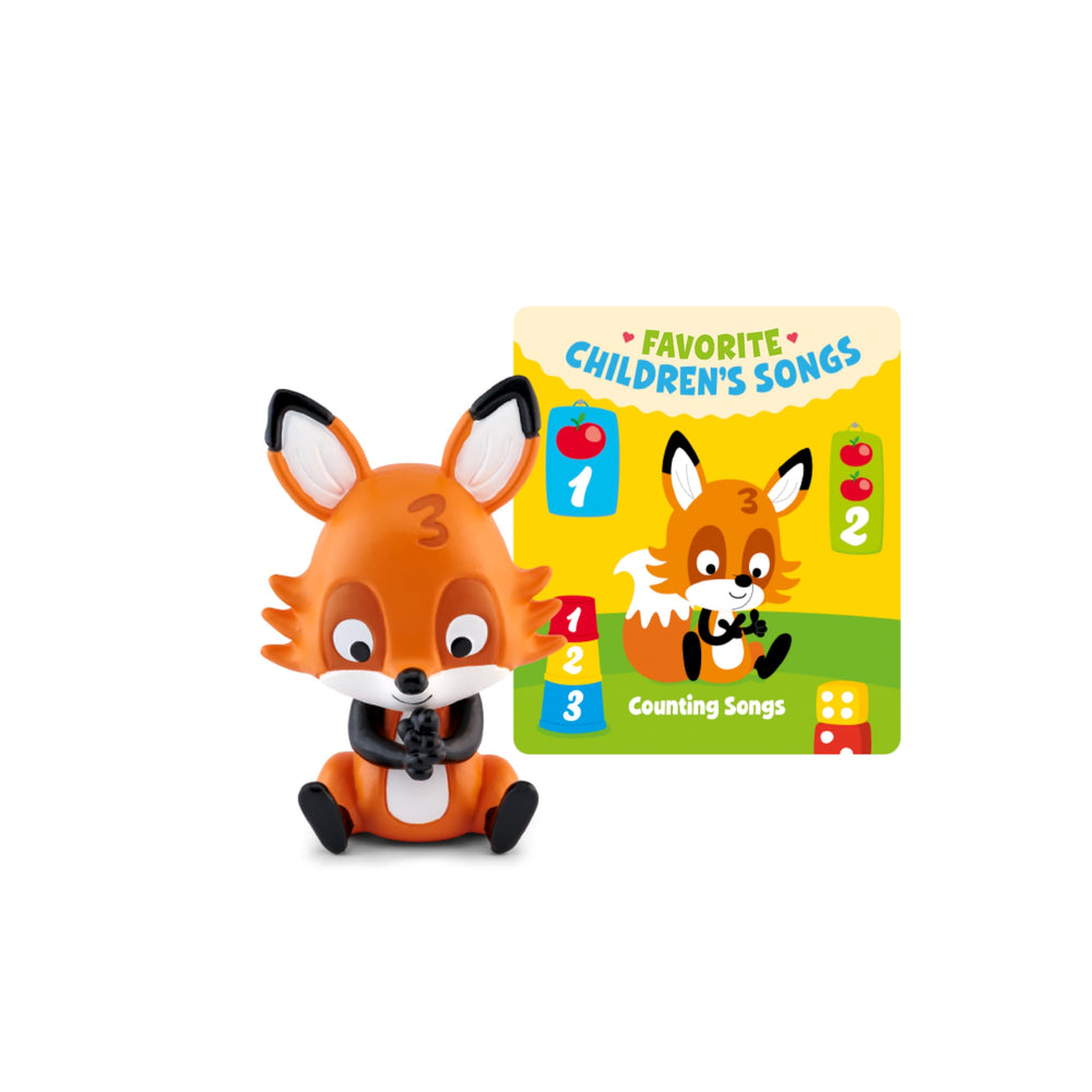 Tonies counting songs figurine close-up highlights durable, kid-friendly design.