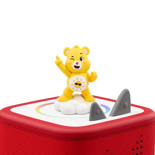 Close-up of Funshine Bear tracklist with five songs and five stories.
