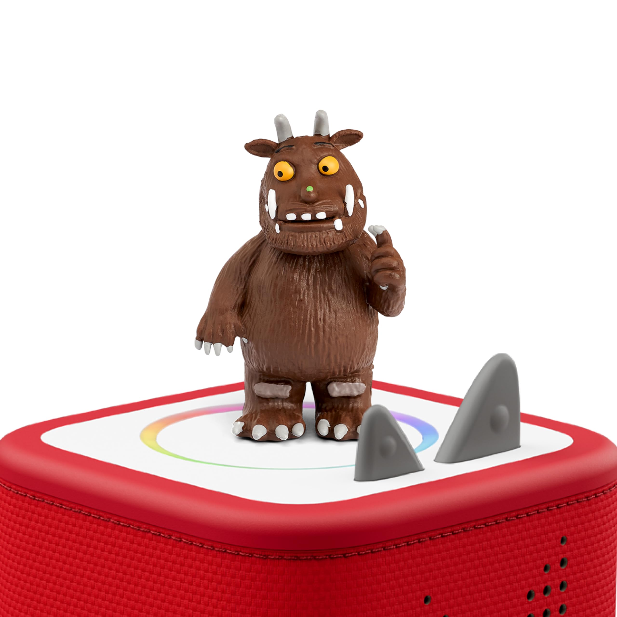 Tonies Gruffalo toy figure beside media for engaging storytelling moments.