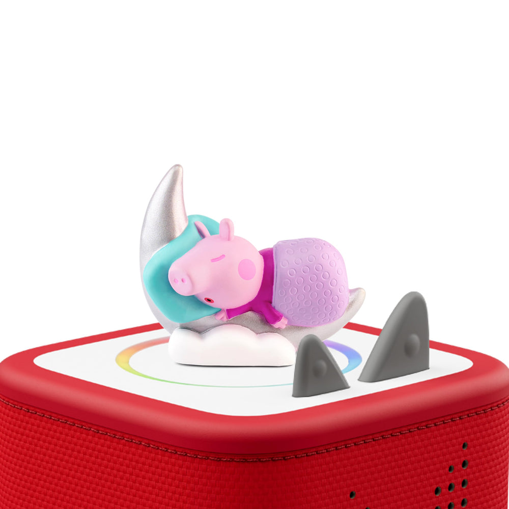 Tonies Peppa packaging highlighting the 10-story collection for gifting and discovery.