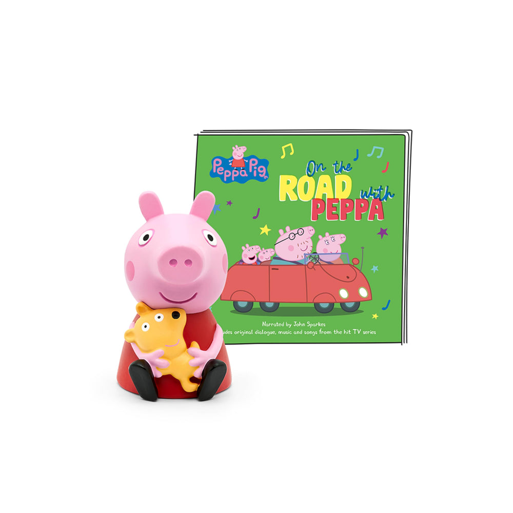 Tonies Peppa Pig world travel figurine enables imaginative storytelling and family bonding during play.