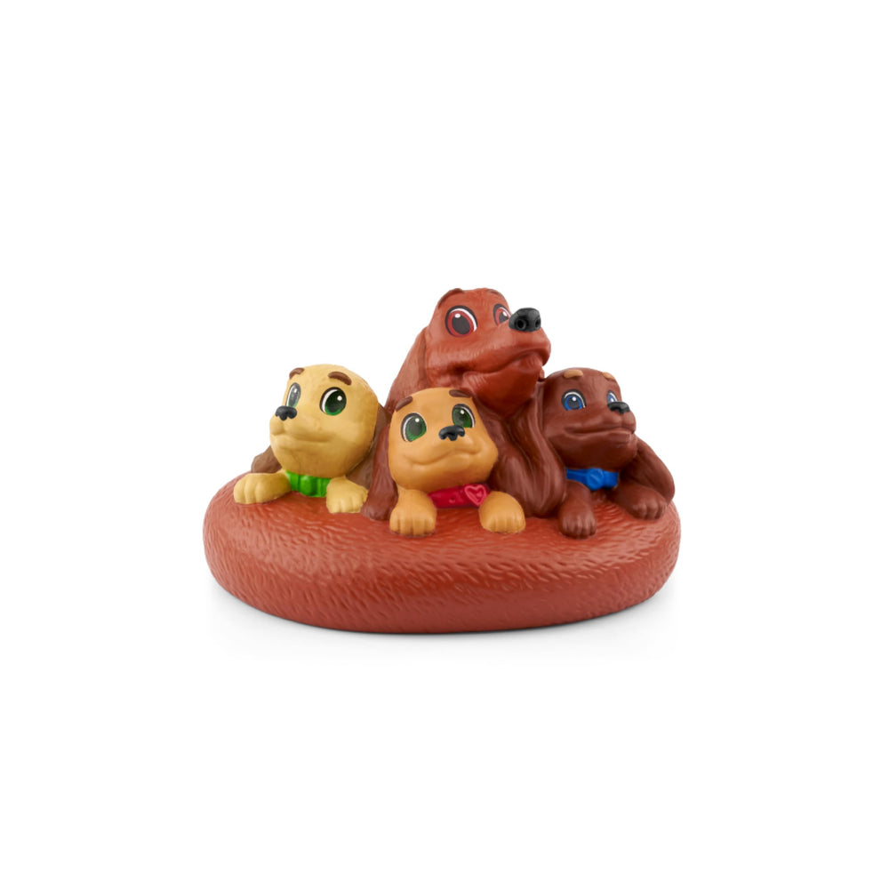 Tonies Pretzel and The Puppies stories artwork featuring Happy Barkday.