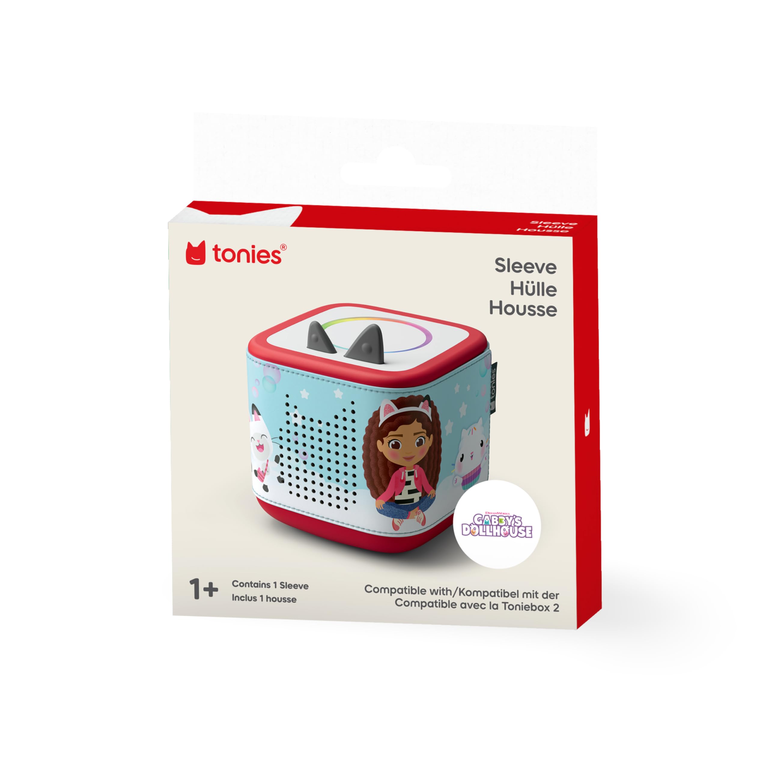 Gabby’s Dollhouse sleeve enhances storytelling visuals on Toniebox 2.
