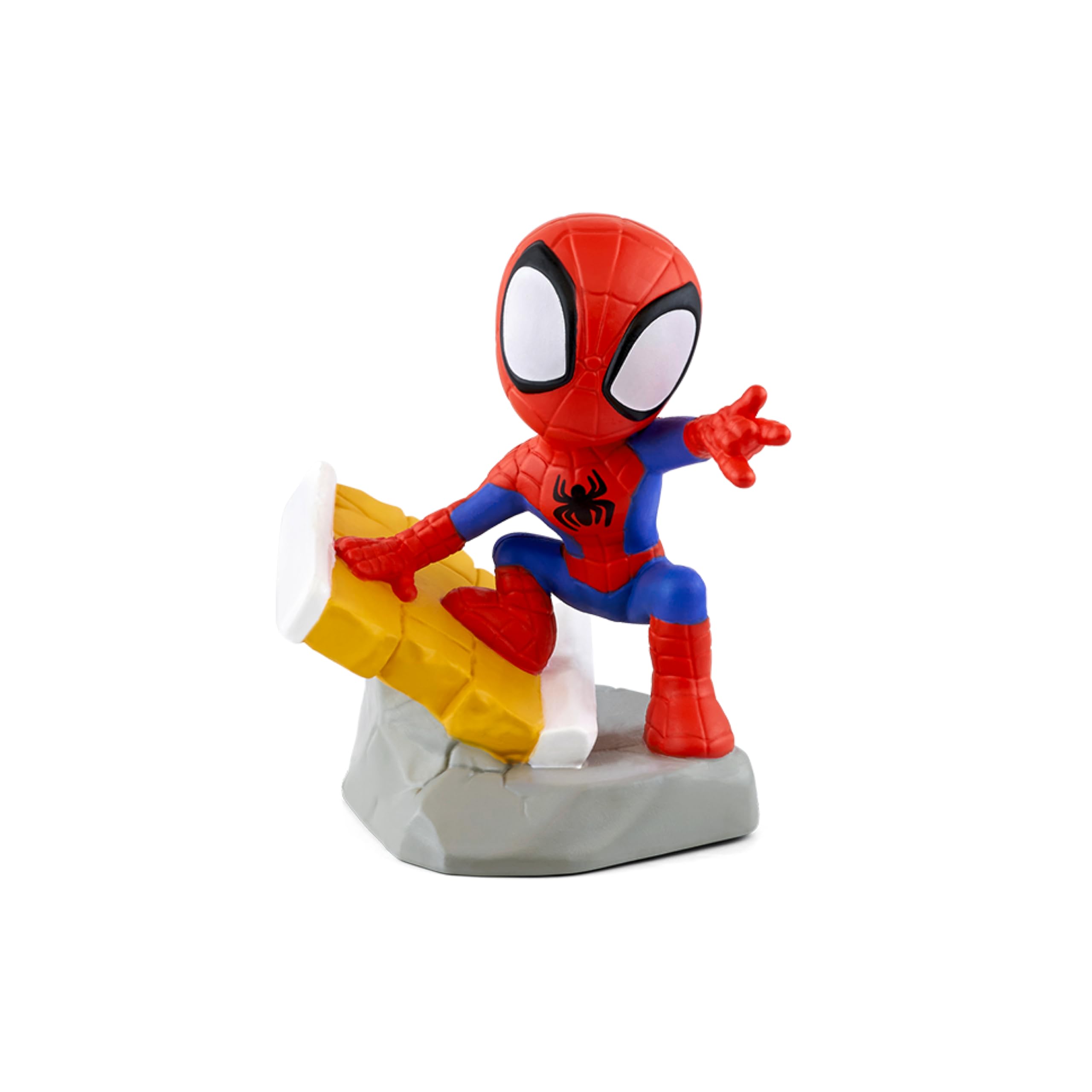 Close-up of Tonies Spidey figure in vibrant colors sparks creative adventures.