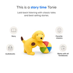 Tonies Spot Dresses Up story visual encourages creative dress-up play.