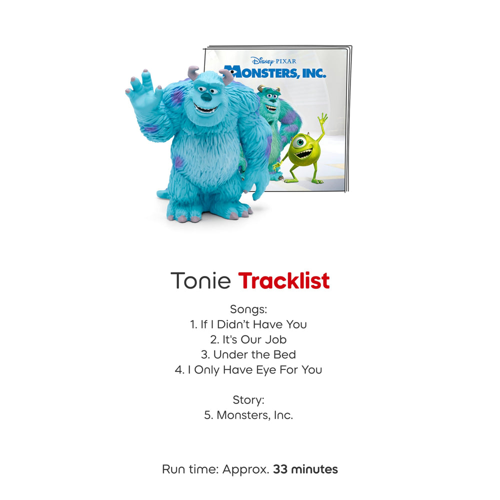 Sulley figure alongside Boo moment idea for family listening.