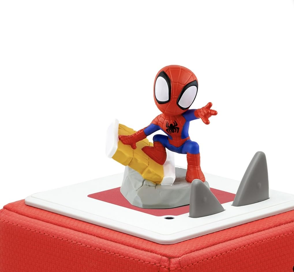 Tonies Toniebox 1 red side view highlighting kid-friendly control