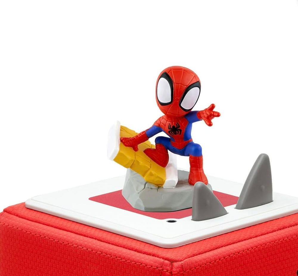 Tonies Toniebox 1 red side view highlighting kid-friendly control