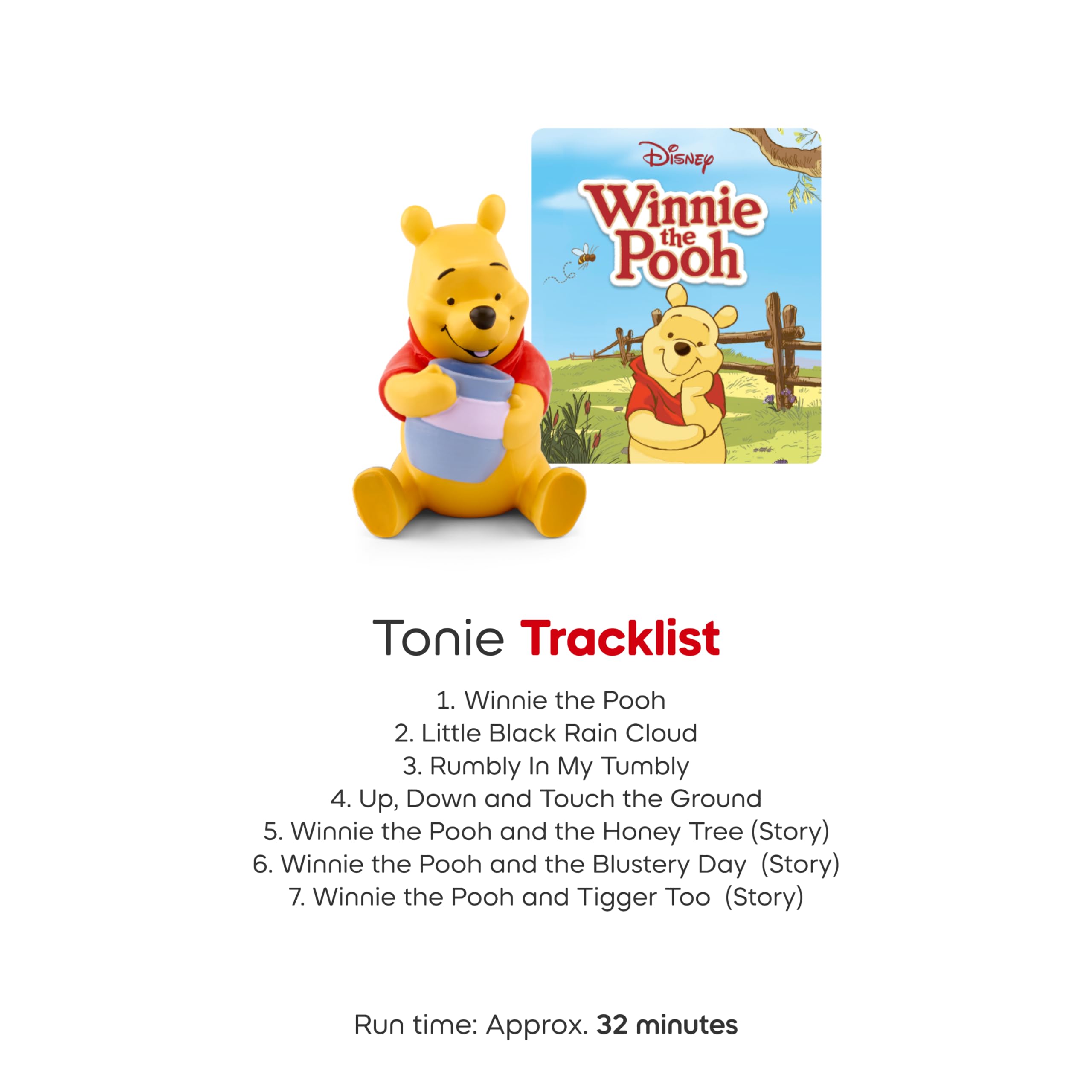 Tonies Winnie the Pooh Tigger Too story provides friendly listening.