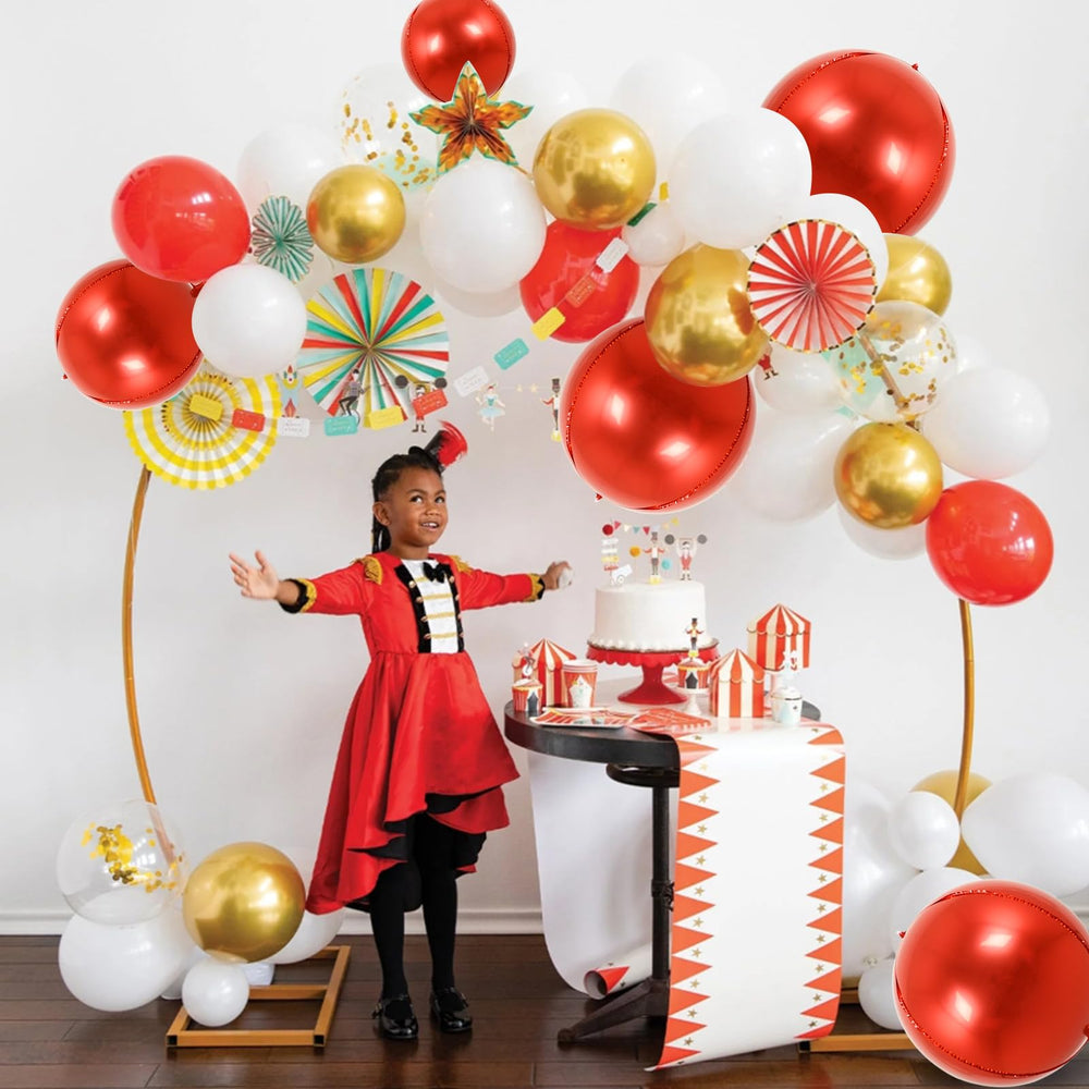 TONIFUL 10-inch red 4D balloon ideal for table garlands