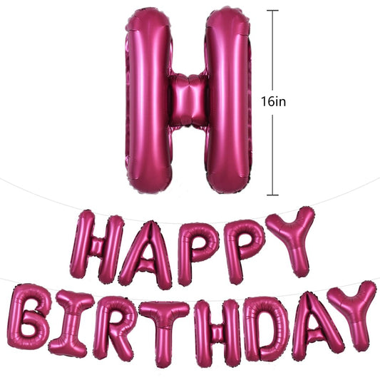 TONIFUL 16-inch foil letter balloons offer bold birthday decor and high visibility.