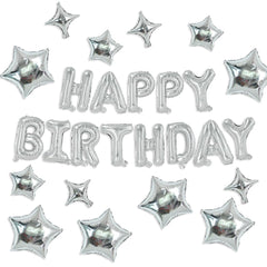 TONIFUL 16-inch Happy Birthday letter balloons for a bold banner.