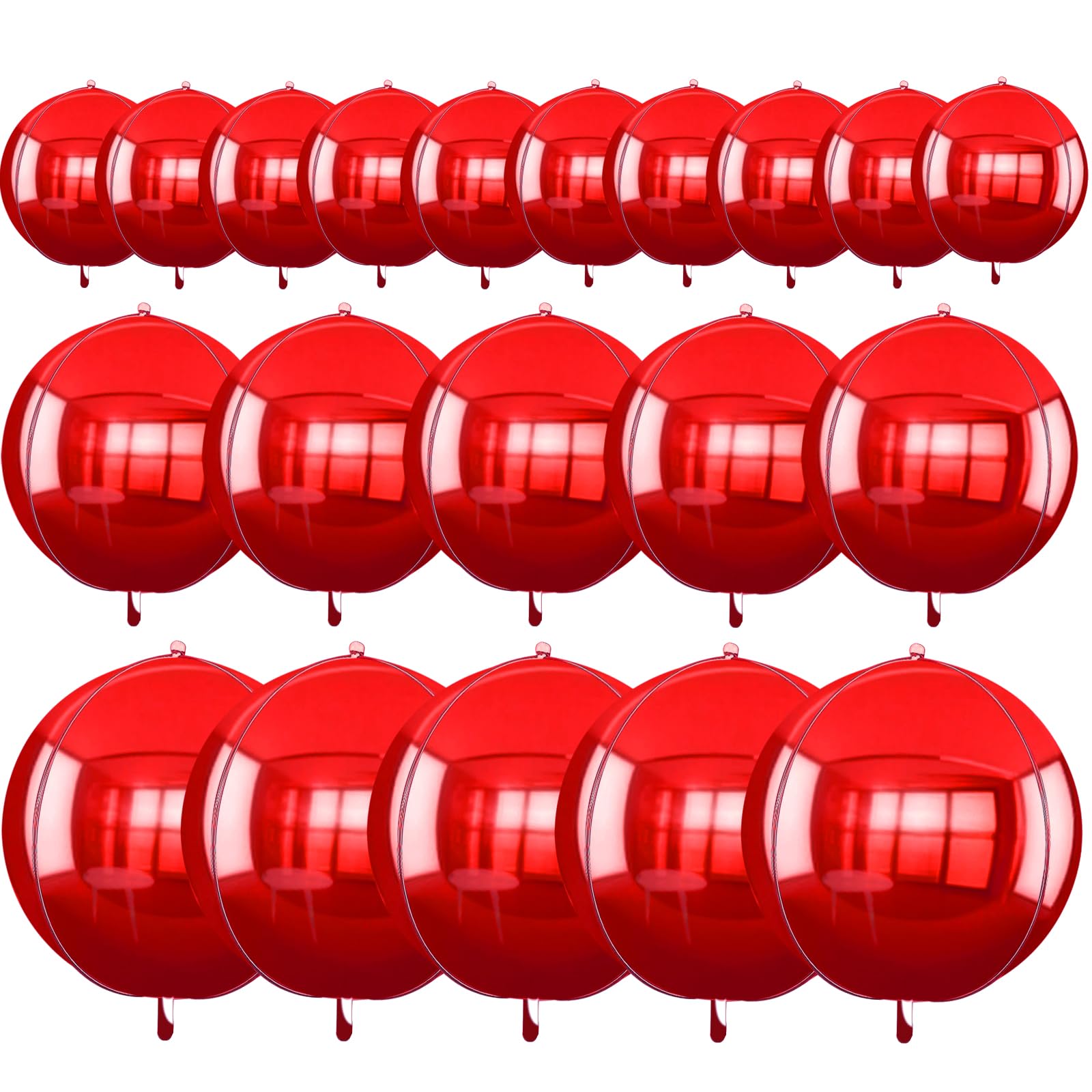TONIFUL 22-inch red 4D balloon serves as a bold centerpiece for celebrations