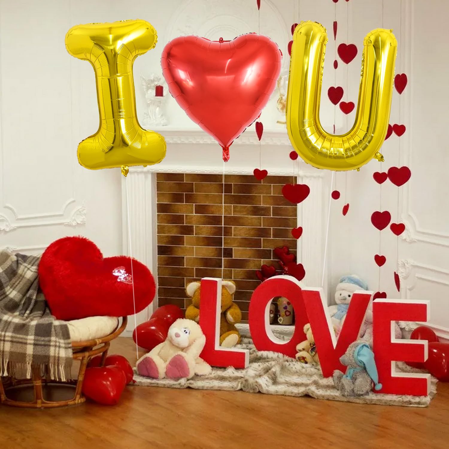 TONIFUL 32-inch red heart balloon adds bold centerpiece for weddings and proposals