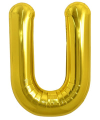 TONIFUL 40-inch gold letter U balloon makes a stunning birthday photo prop.