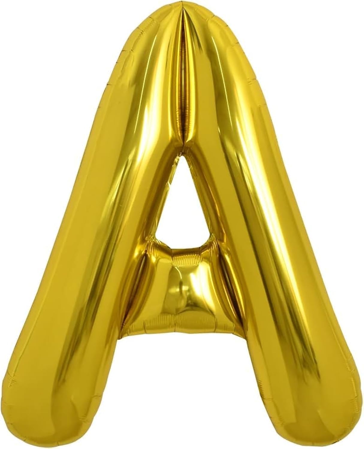TONIFUL 40 inch gold letter A balloon serves as a bold party centerpiece and photo prop.